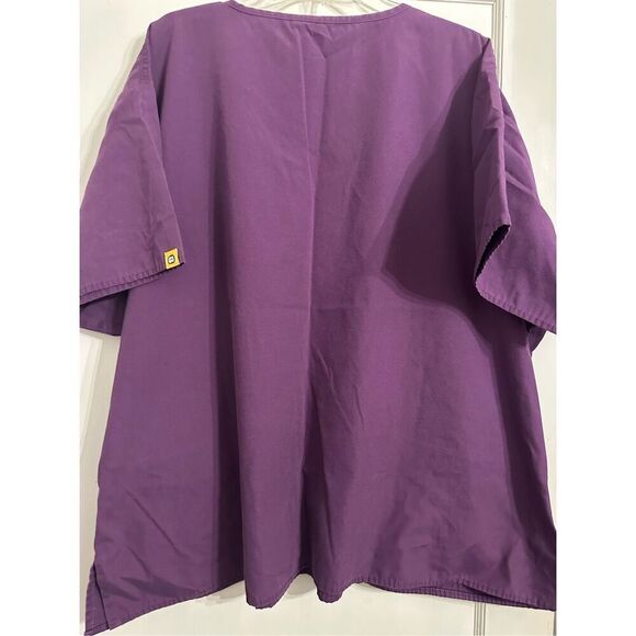 Wonder Wink W123 Scrub Top Size 4X Purple - Picture 4 of 5